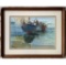 JAMES MILTON SESSIONS FISHERMAN WATERCOLOR PAINTING