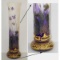 NOUVEAU DAUM NANCY GRASSHOPPER IRIS CAMEO GLASS VASE,