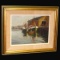 PAUL STRISIK GLOUCESTER HARBOR WHARF OIL PAINTING National Academy NA 1919-1998,