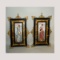 PR. ITALIAN CAPODIMONTE ALLEGORICAL PORCELAIN HIGH RELIEF WALL PLAQUES MALE FEMALE WINE & WATER JUG