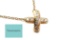 18K GOLD TIFFANY DIAMOND SIGNATURE 'X' PENDANT NECKLACE