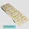 TIFFANY 18K GOLD AND 925 SILVER BASKET WEAVE MONEY CLIP