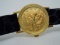 LADIES 18KT GOLD BUECHE GIROD 1897 LIBERTY HEAD WATCH