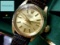 14KT GOLD ROLEX 6917 CHAMPAGNE STICK TIFFANY DIAL WATCH