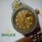 LADIES ROLEX 69173 DATEJUST 18K/SS ROSE DIAMOND DIAL