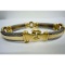 PHILIPPE CHARRIOL 18K GOLD STAINLESS CABLE BRACELET 10MM