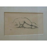 ARISTIDE MAILLOL RECLINING FEMALE NUDE LITHOGRAPH GIRL