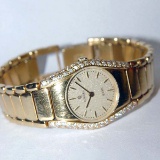 18KT GOLD LADIES CONCORD SWISS QUARTZ DRESS WATCH