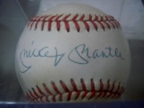 MICKEY MANTLE SIGNED BASEBALL JAMES SPENCE COA