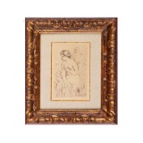 PIERRE AUGUSTE RENOIR ETCHING NUDE BATHER FRENCH