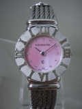 PHILIPPE CHARRIOL MOP PINK DIAMOND DIAL CABLE WATCH