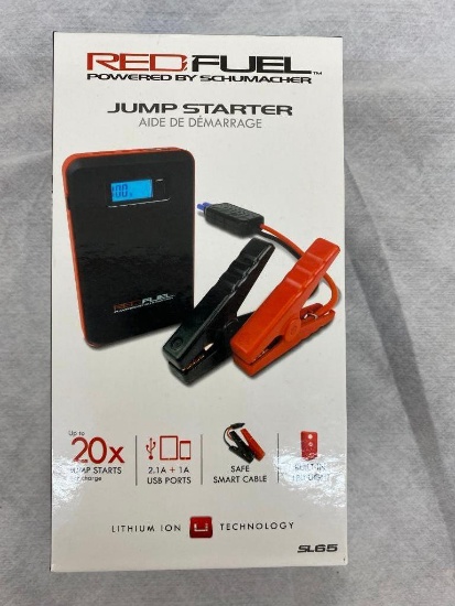 Unused Red Fuel Mobile Powered Jump Starter