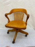 Antique Wooden Desk Chair