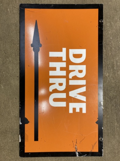Drive Thru Arrow Sign