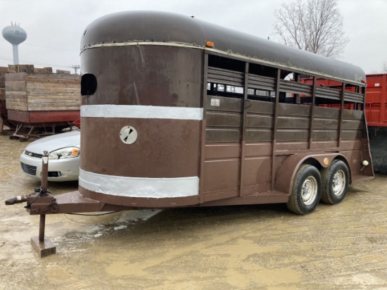 1994 16' Bison Livestock Trailer w/Cut Gate