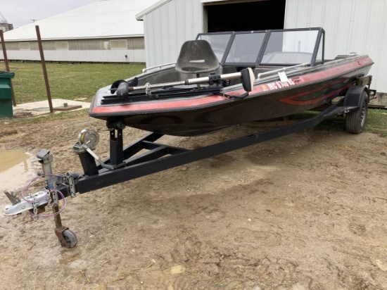 17'8" 1988 Astroglass Boat w/Trailer
