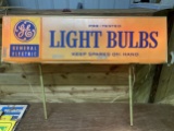 GE Light Bulbs Lighted Display Sign (Double Sided)