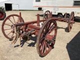Antique Wagon Gear w/Concave Wheel Spokes