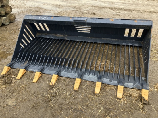 72" LandHonor Rock Bucket (New), Quick Attach