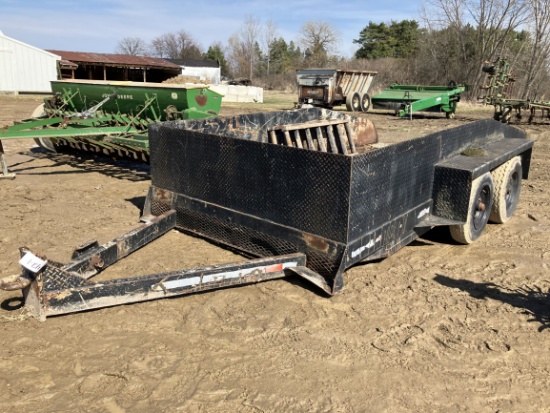 80x160 Shop Built Skidsteer Trailer w/4' Ramps