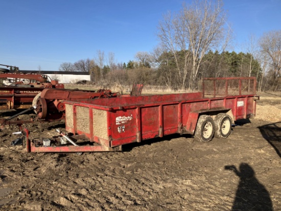 18'x81" Tandem Axle Trailer w/Ramp & 27" Sides