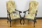 Pair of Carved French Style High Chairs