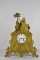 Antique French Dore Bronze Empire Clock