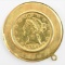 $5 Liberty Head Half Eagle 14K Gold Pendant