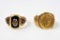 Antique Coin Ring Grouping