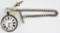 Antique English Sterling key Wind Pocketwatch