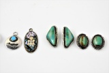 Navajo Sterling & Turquoise Jewelry Grouping