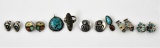 Navajo Sterling & Turquoise jewelry Grouping