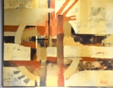Lee Reynolds Abstract Oil on Canvas Painting