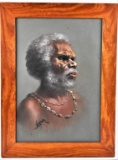 Aboriginal Man Oil on Canvas