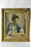 Oil on Canvas Portrait of a Woman