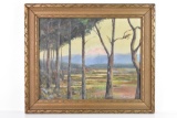 Antique Oil on Canvas Landscape