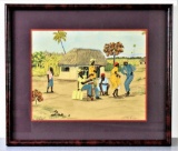 D. Duclair (Haitian, 20th C.) Watercolor on Paper