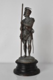 Antique Ansonia Sculpture or Garniture of Soldier