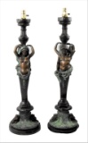 French Empire Figural Bronze Lamp Grouping