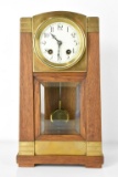 Oak Arts & Crafts Mantle Clock