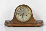 Gustav Becker Oak Mantle Clock