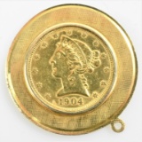 $5 Liberty Head Half Eagle 14K Gold Pendant