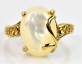 10K Gold & Mother of Pearl Ring