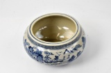 Chinese Blue and White Canton Style Bowl