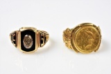 Antique Coin Ring Grouping