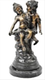 Bronze Figural Grouping, After Theophile Somme
