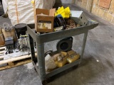 CART WITH MISCELLANEOUS ITEMS