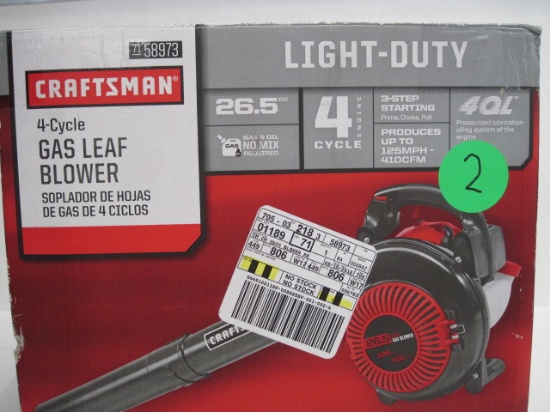 Craftsman 26.5cc 4 Cycle Gas Leaf Blower