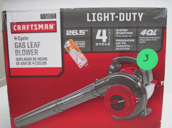 Craftsman 26.5cc 4 Cycle Gas Leaf Blower