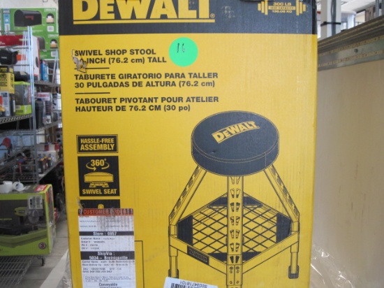 DeWalt 30" swivel shop stool